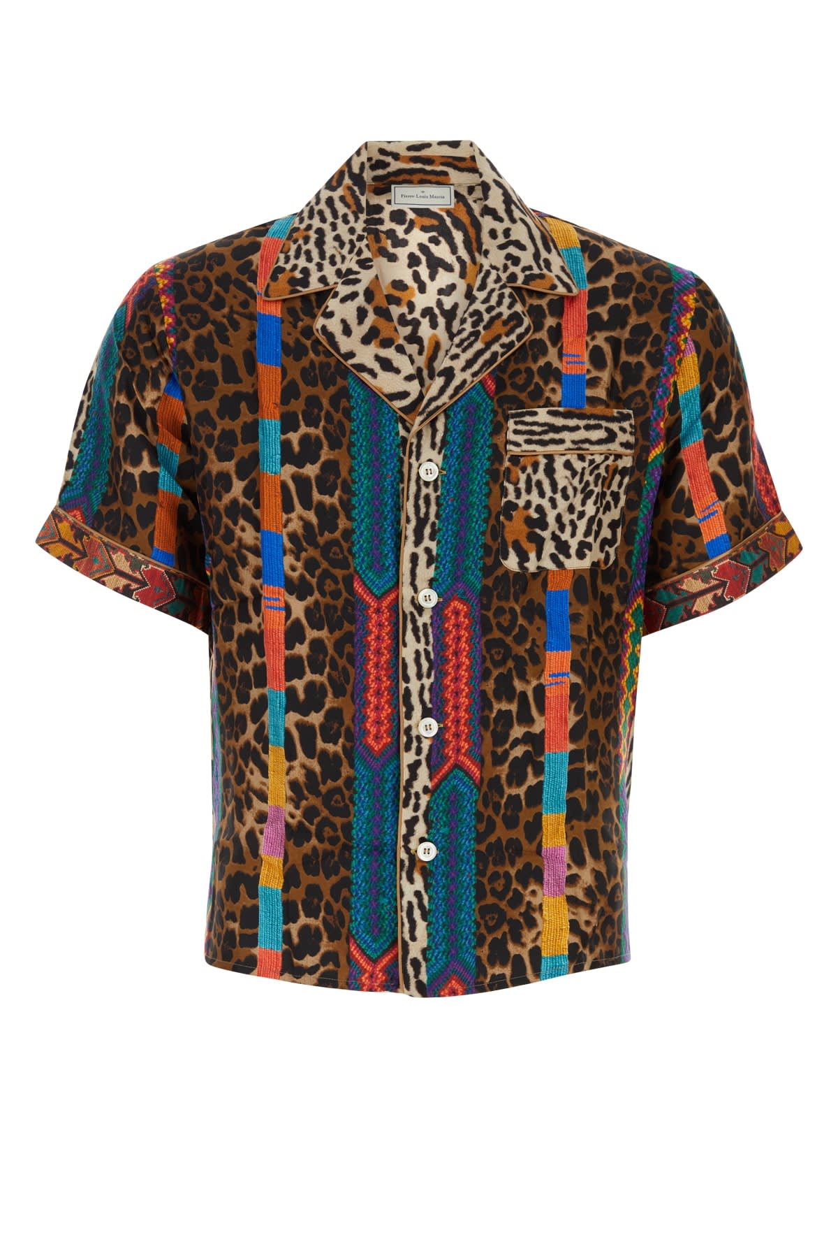 Shop Pierre-louis Mascia Aloe Shirt Ss Multicolor In 101