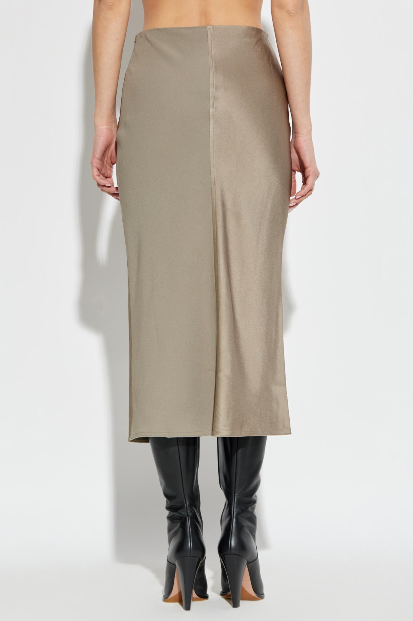 Ami Alexandre Mattiussi Skirt With Stitching In Grey