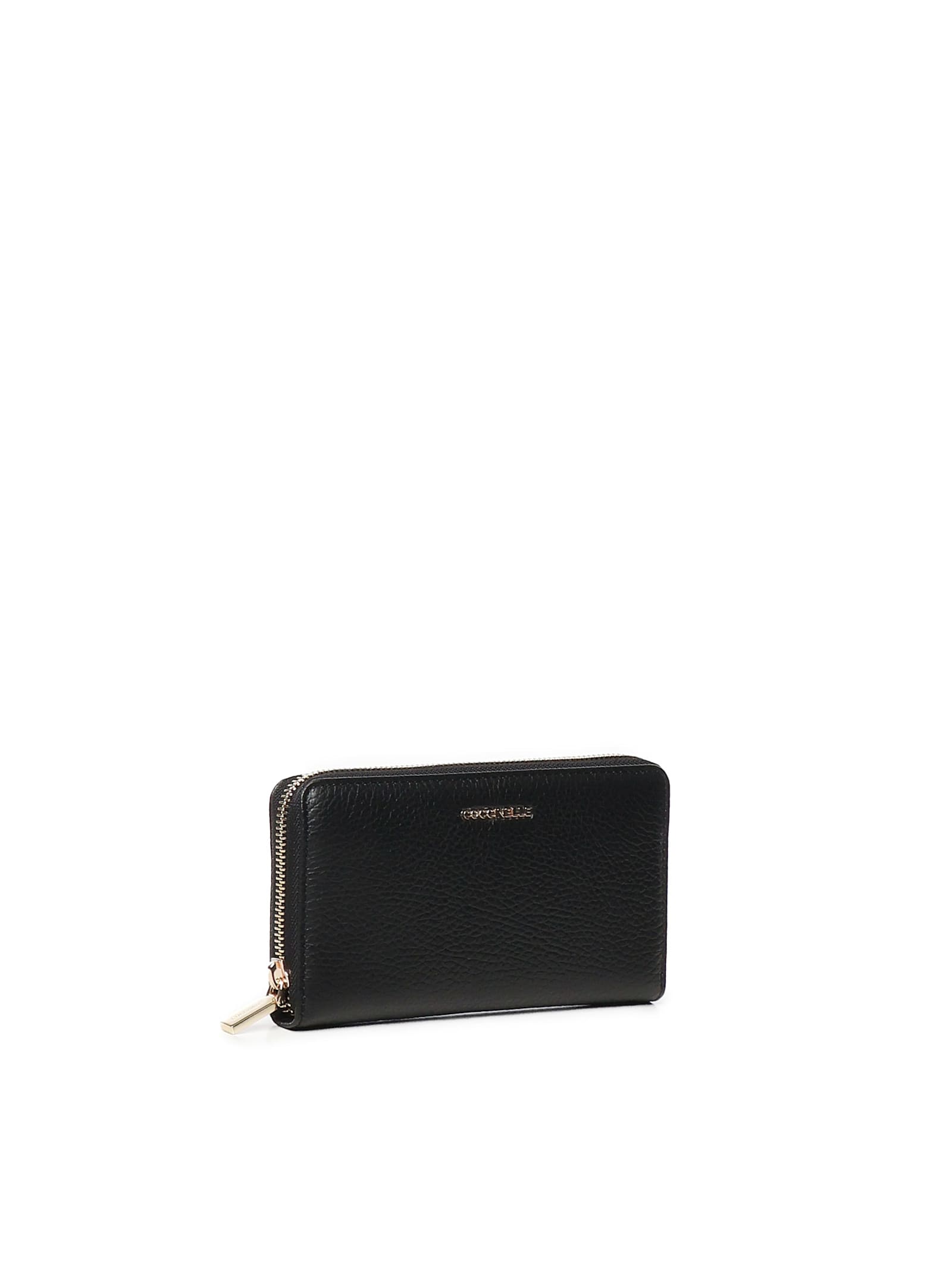 Coccinelle Soft Metallic Wallet In Black