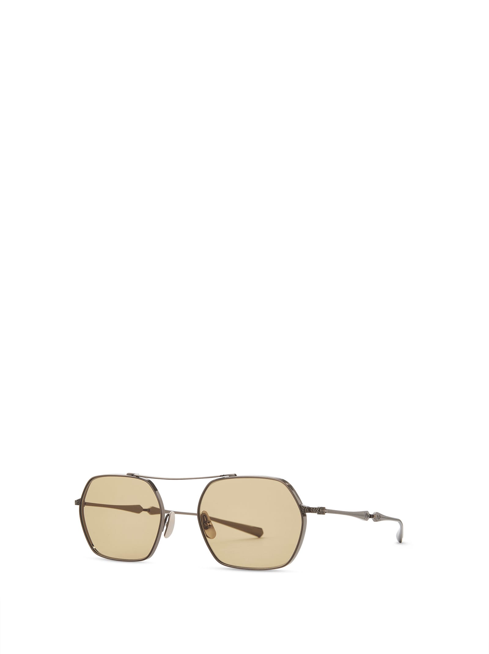 Shop Mr Leight Ryder S 12k White Gold Sunglasses