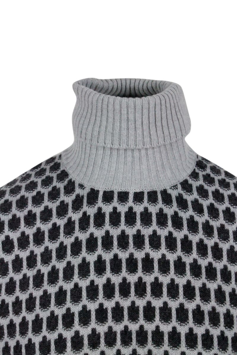 Shop Kiton Sweater In Grey