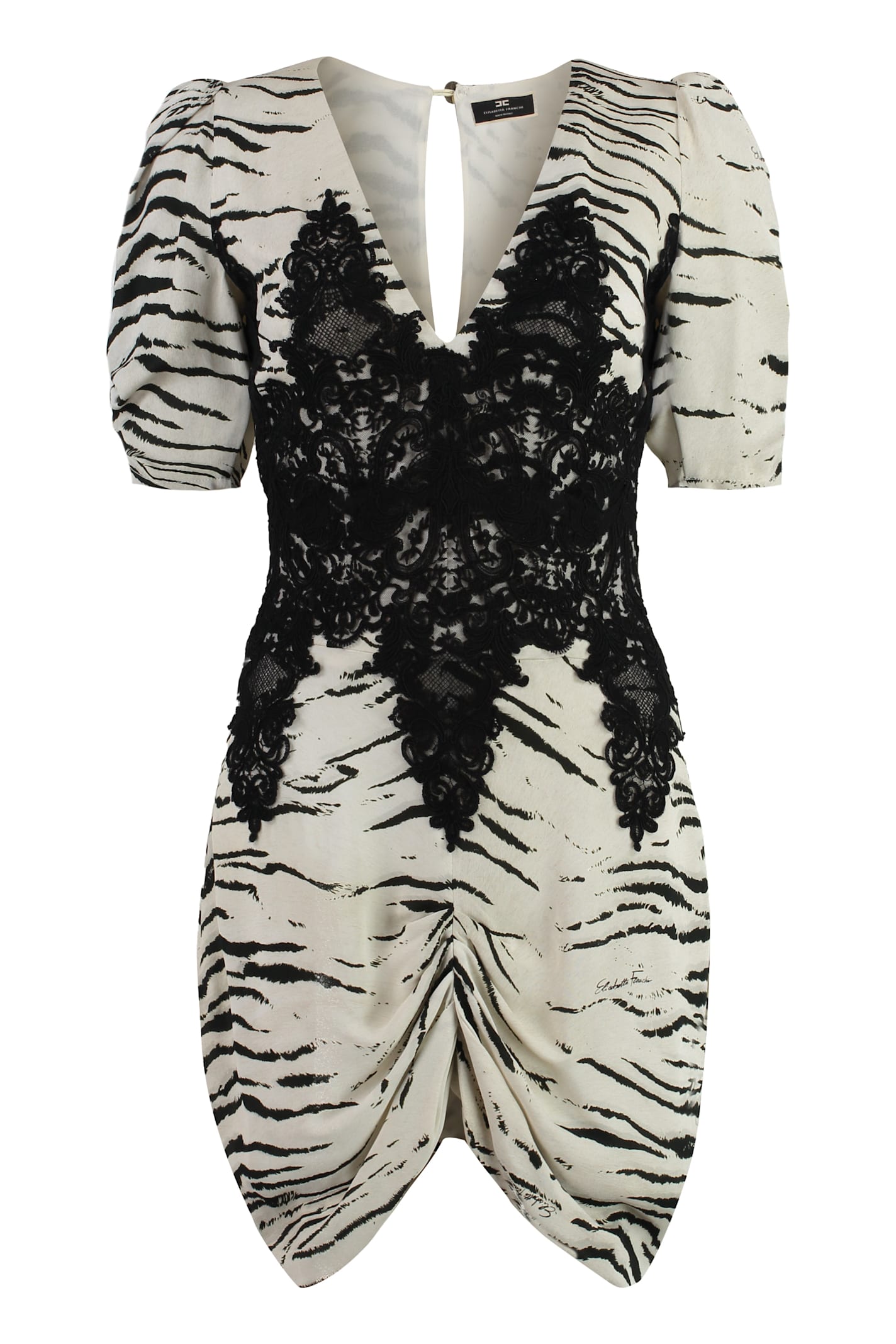Elisabetta Franchi Animal-print Mini Dress In Animalier
