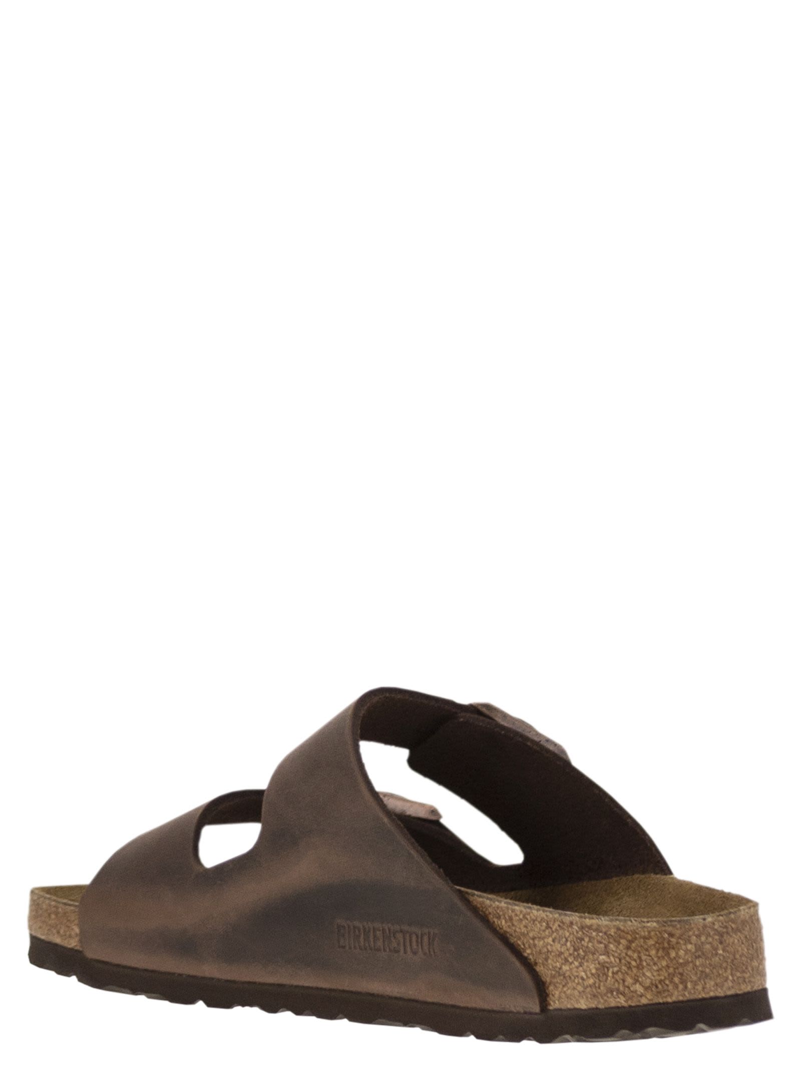 Birkenstock Arizona - Leather Slipper In Brown