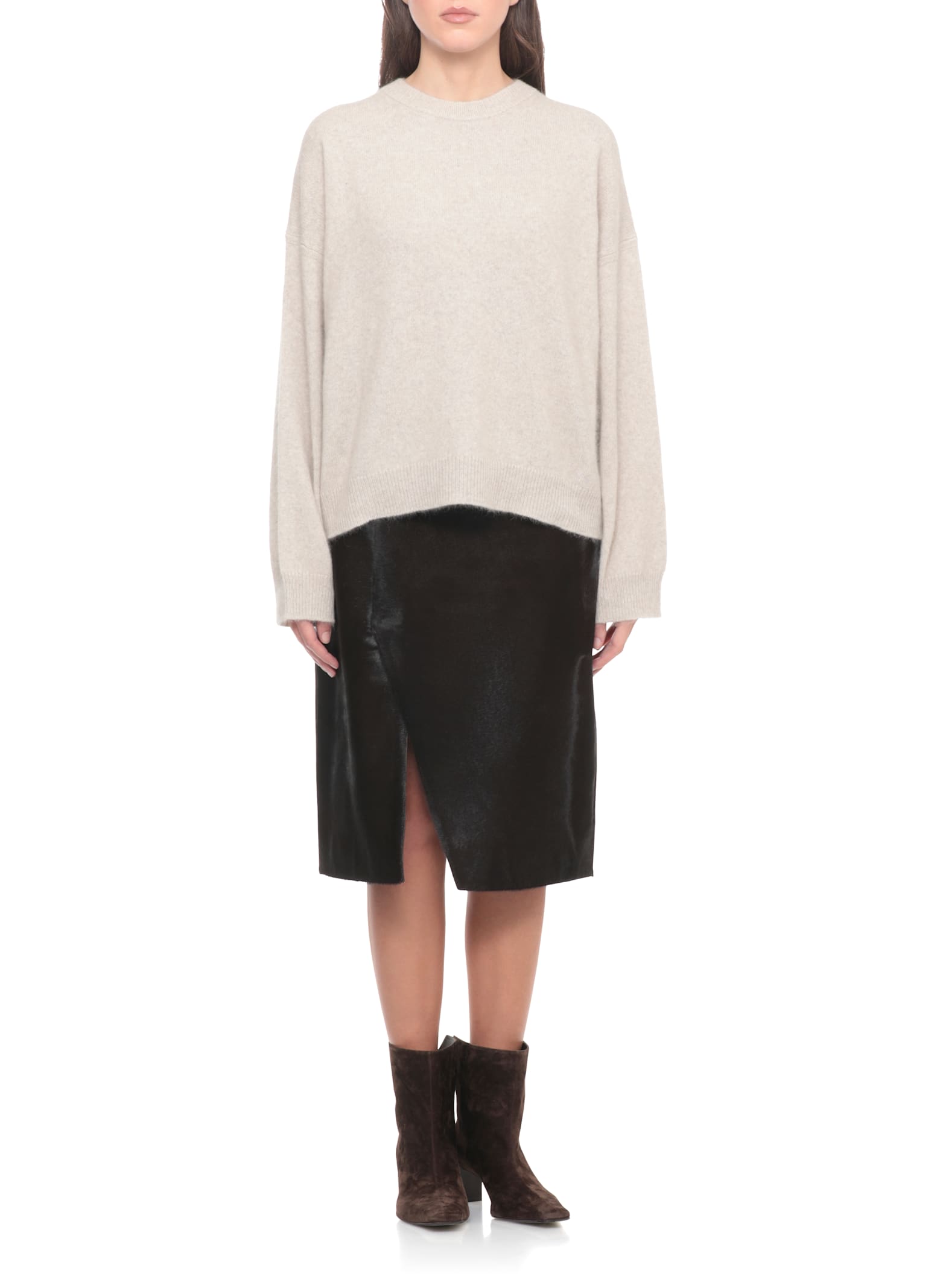 Loulou Studio Tristan Sweater In Neutral