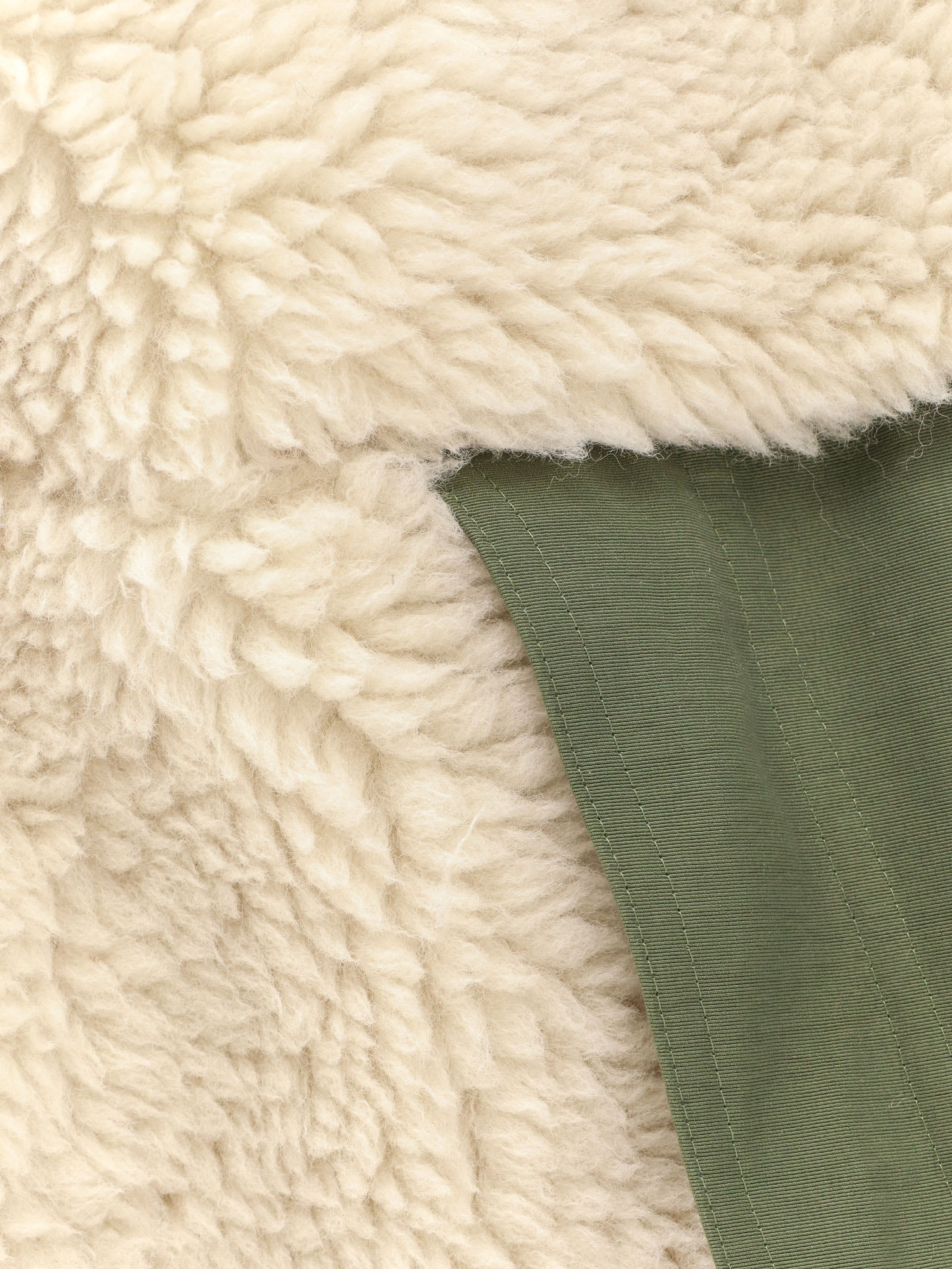 Sacai Sherling Beige Wool Blend Jacket In Multi