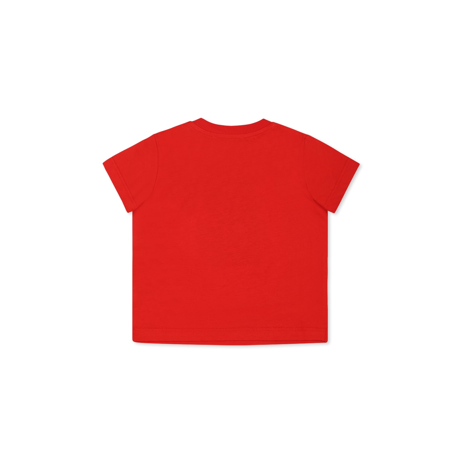Moschino Red T-shirt For Babykids With Teddy Bear In Red