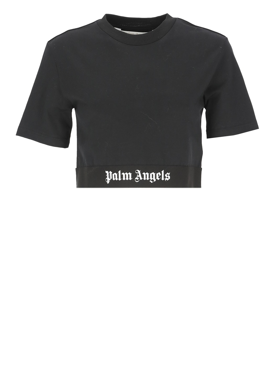 Palm Angels Cropped Loged T-shirt