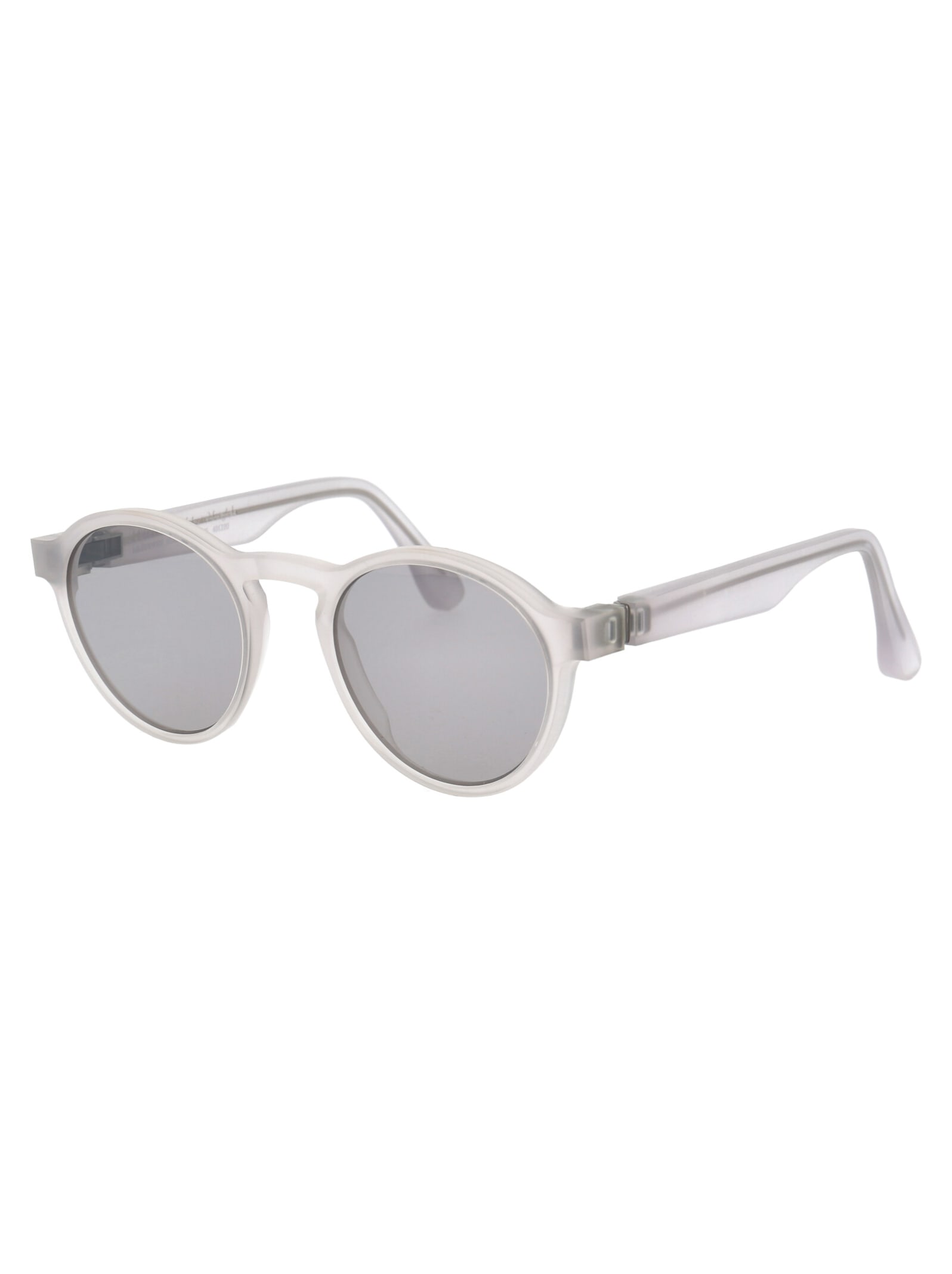 Shop Mykita Mmraw002 Sunglasses In 817 Raw Coconut Water Warmgrey Flash