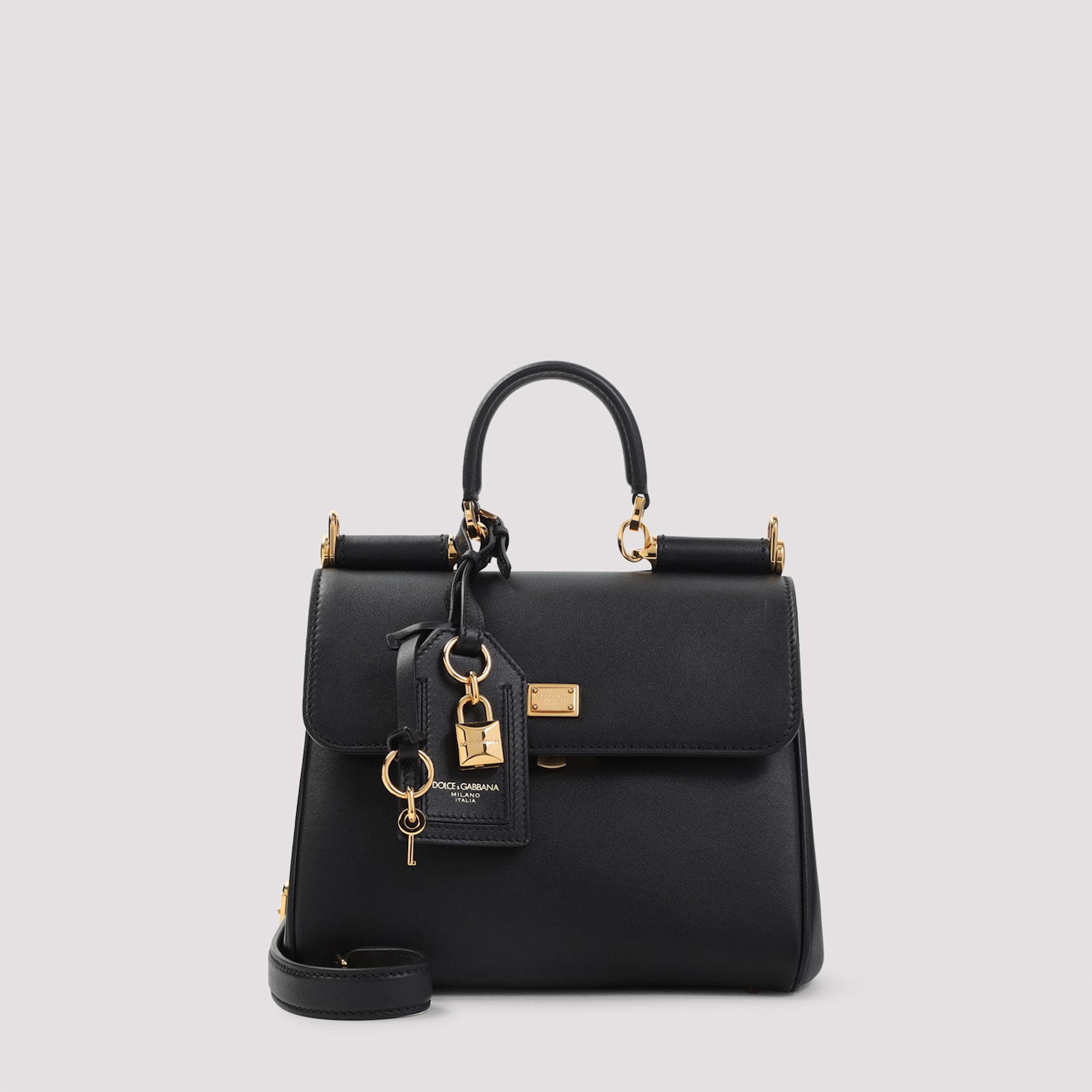 Dolce & Gabbana Sicily Soft Handbag In Black