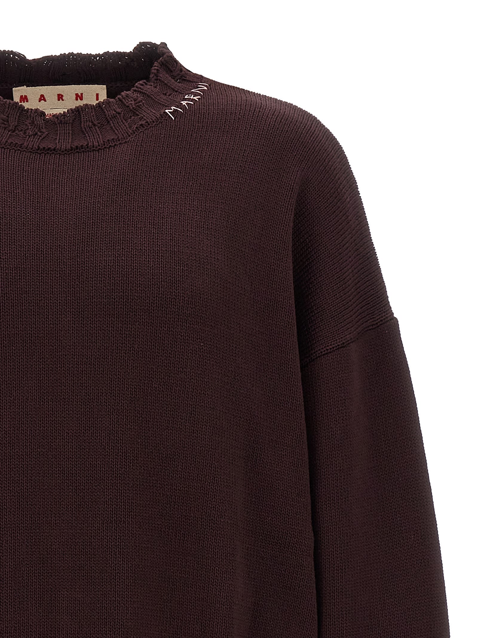 Shop Marni Destroyed Effect Sweater