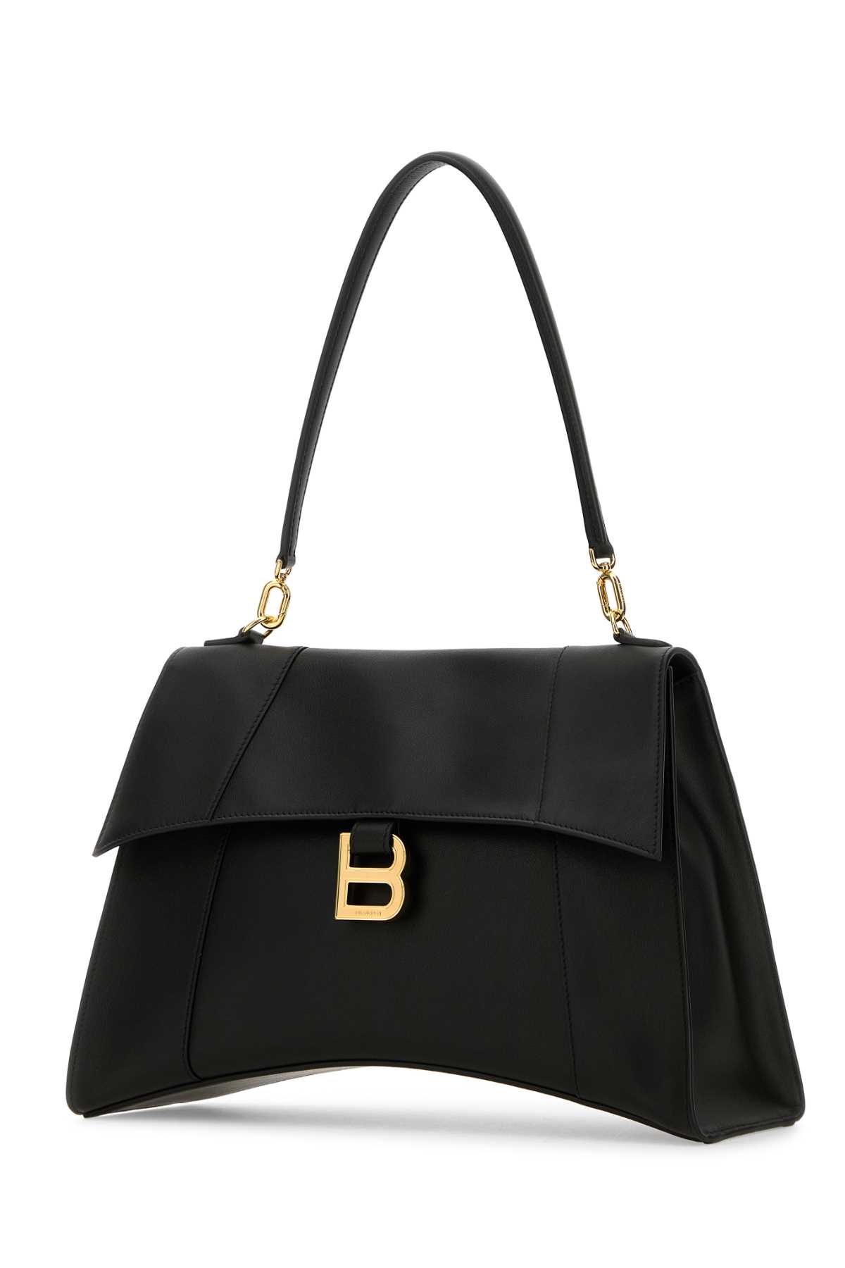 Balenciaga Top Handle Shoulder Bags With Gold-tone Hardware In Black