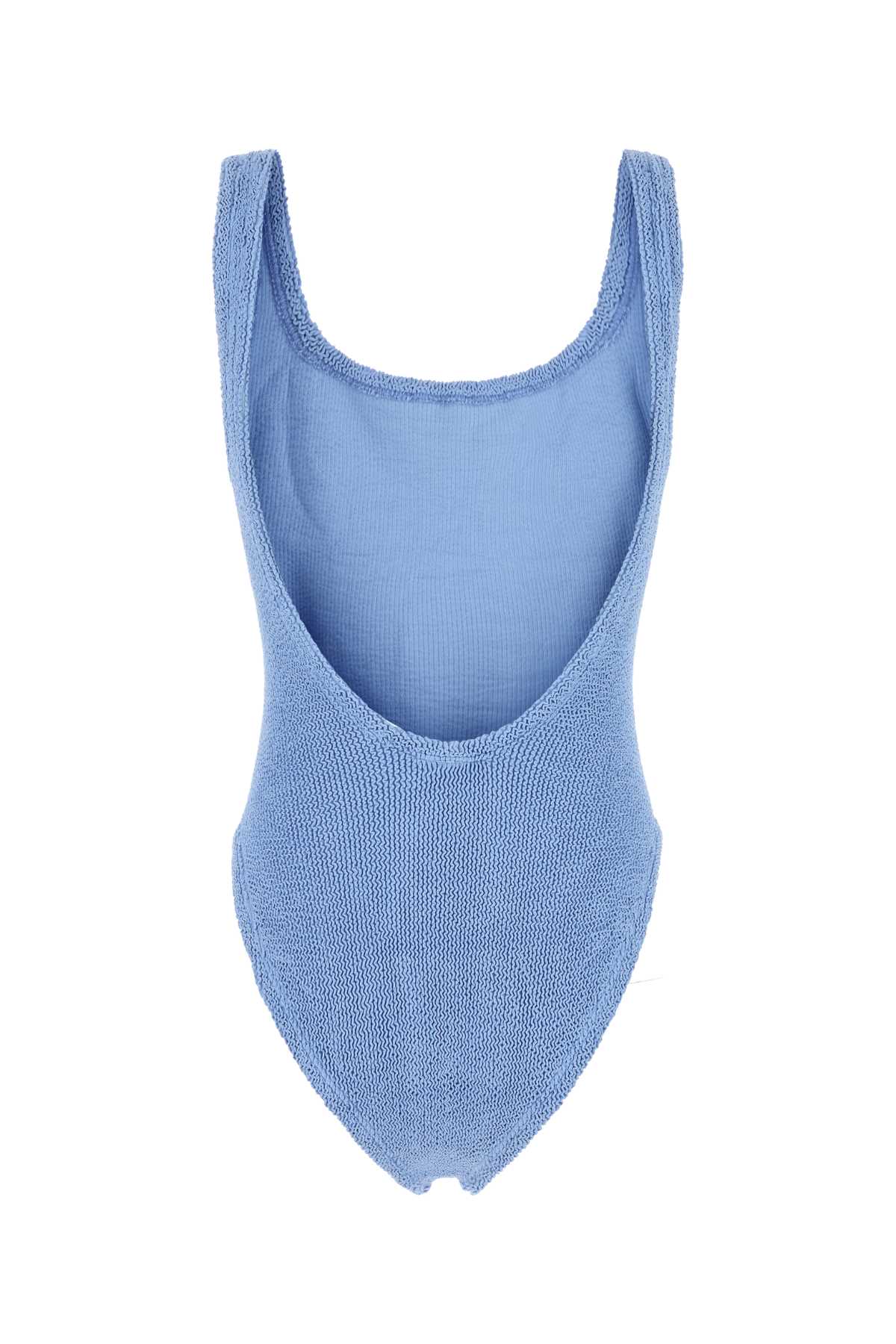 Hunza G Cerulean Blue Stretch Nylon Swimsuit In Blue