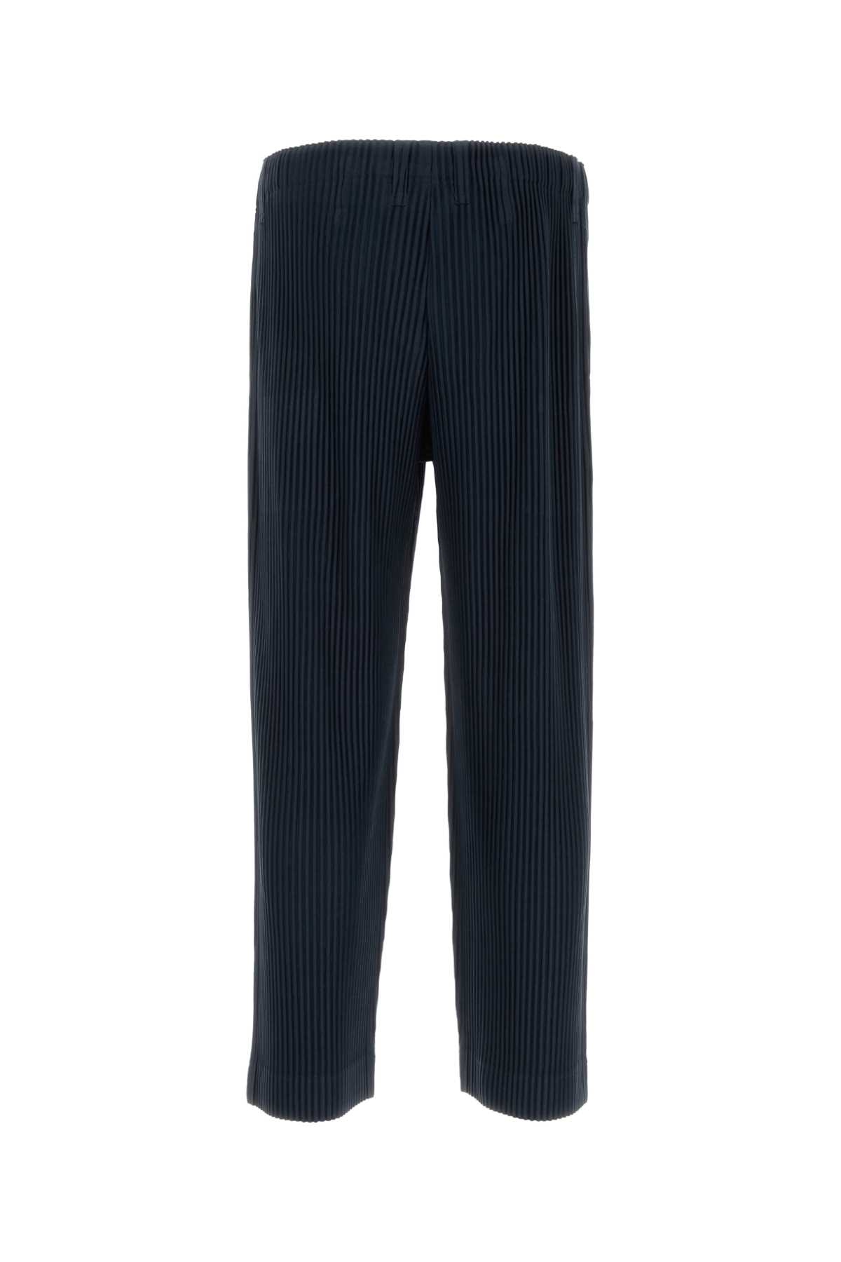 ISSEY MIYAKE MIDNIGHT BLUE POLYESTER PANT 