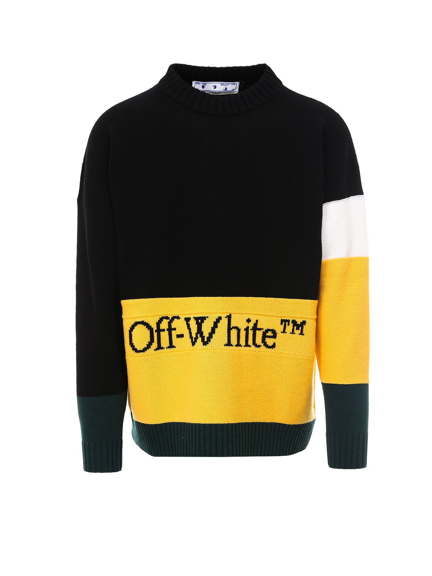 off white sweater yellow