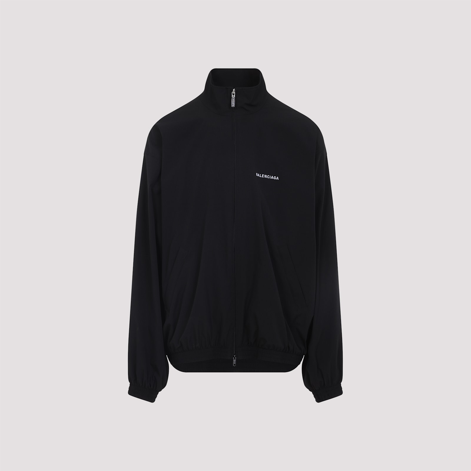 Balenciaga Oversized Windbreaker Jacket In Black