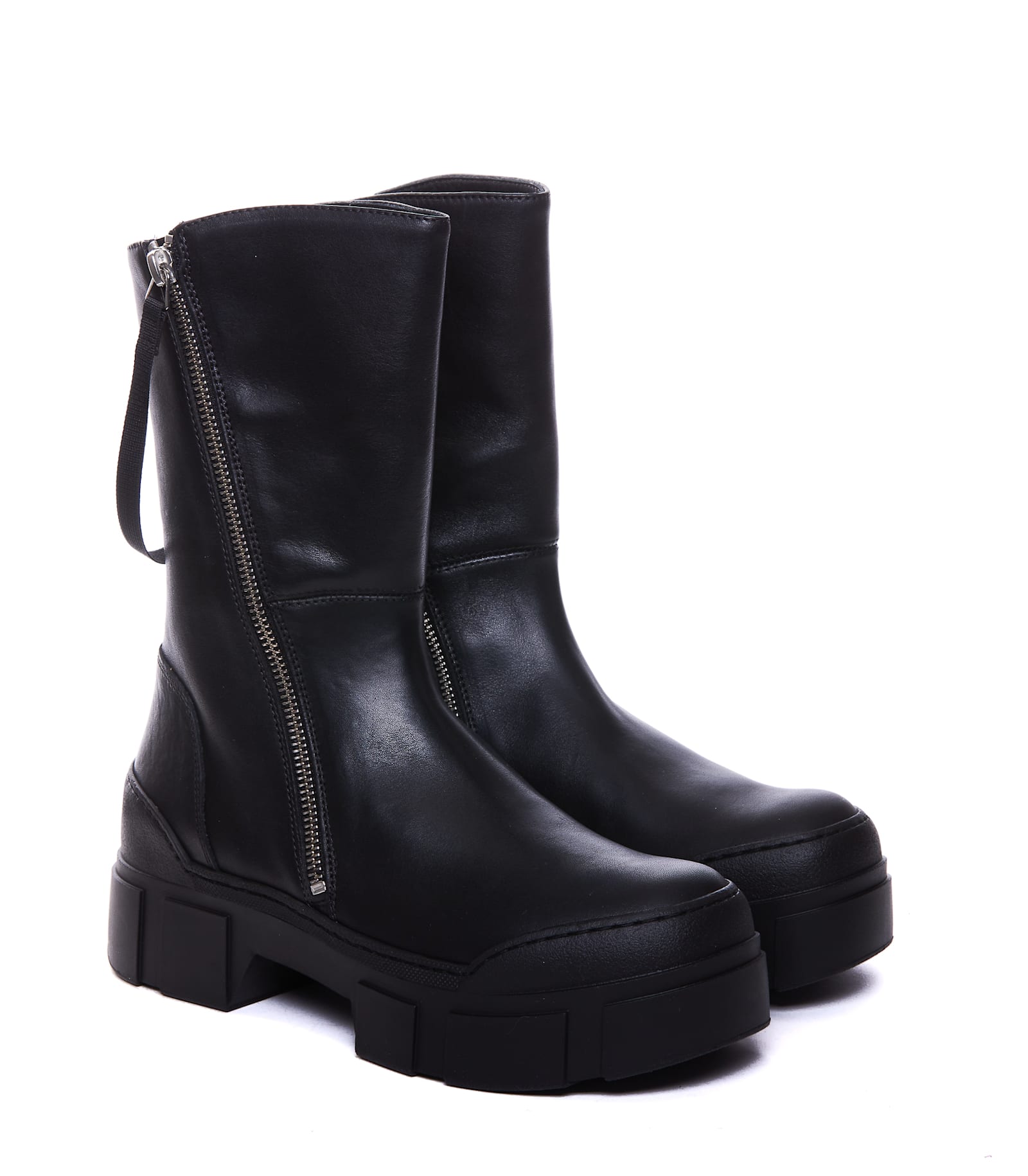 Shop Vic Matie Silverstone Booties In Black