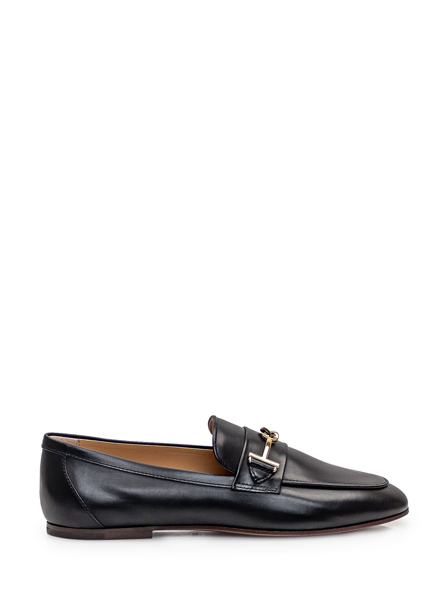 Shop Tod's Leather Loafer In Nero
