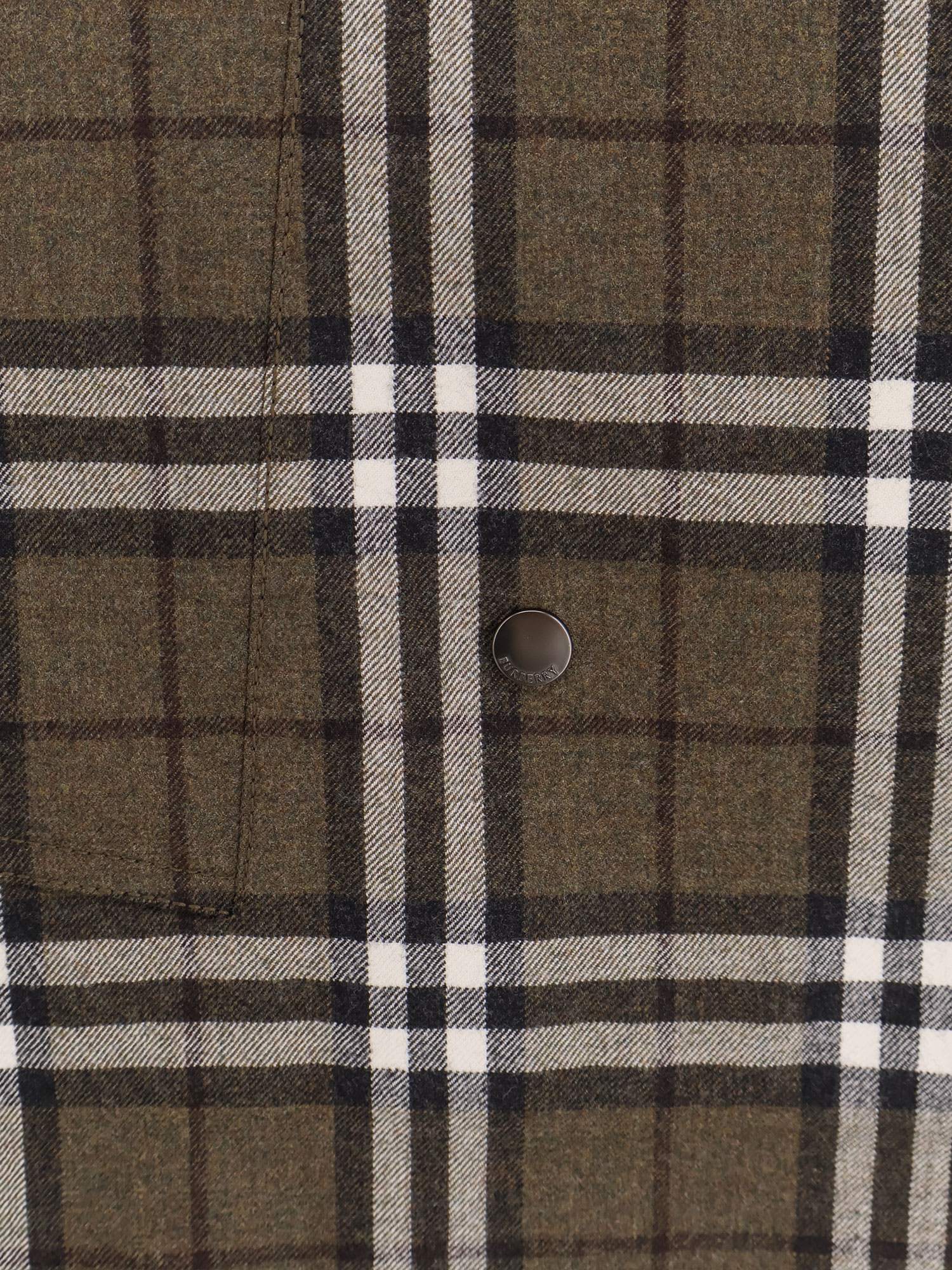Burberry Virgin Wool Skirt With Check Print In Brown