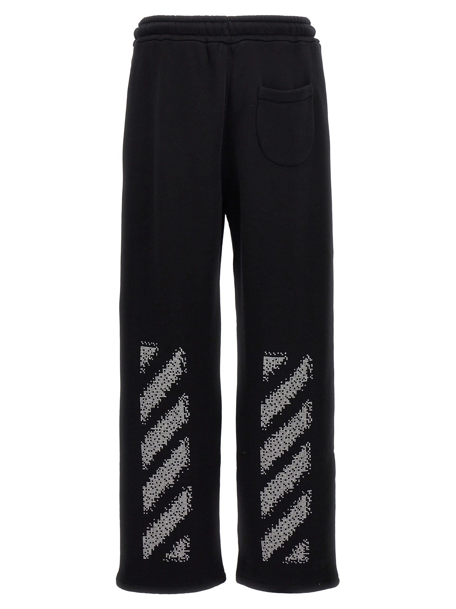 Shop Off-white Pixel Diag Pants In White/black