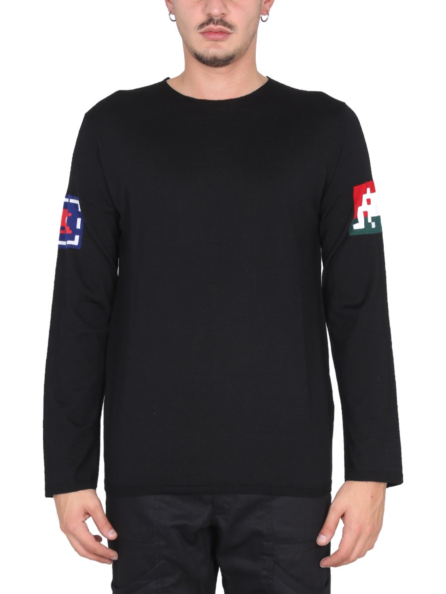 Shop Comme Des Garçons Shirt Wool Jersey. In Black