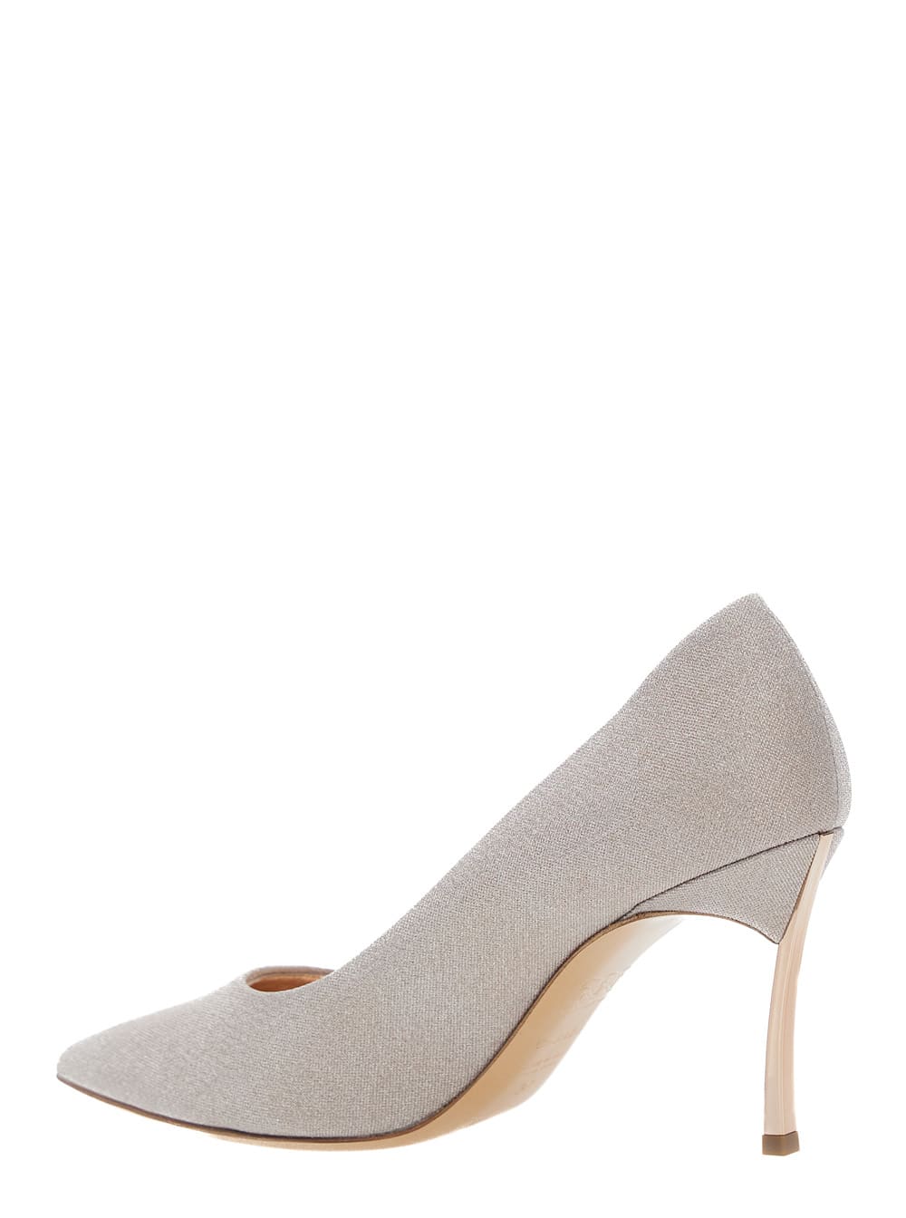 Casadei Solar Eclipse Pink Pumps With High Stiletto Heel In Tech Fabric Woman In Pink
