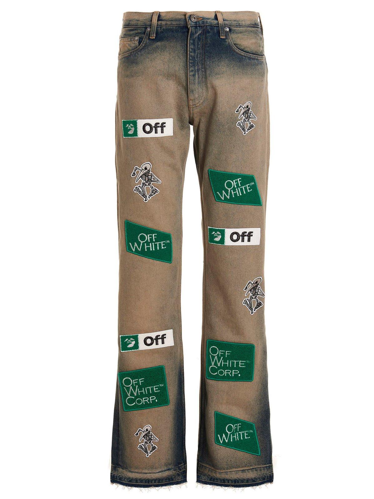 Off-White Diag All-over Patterned Jeans