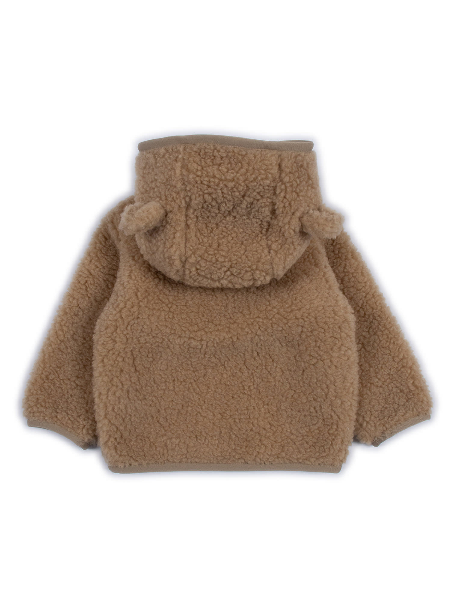 Moncler Zip Up Cardigan In Brown