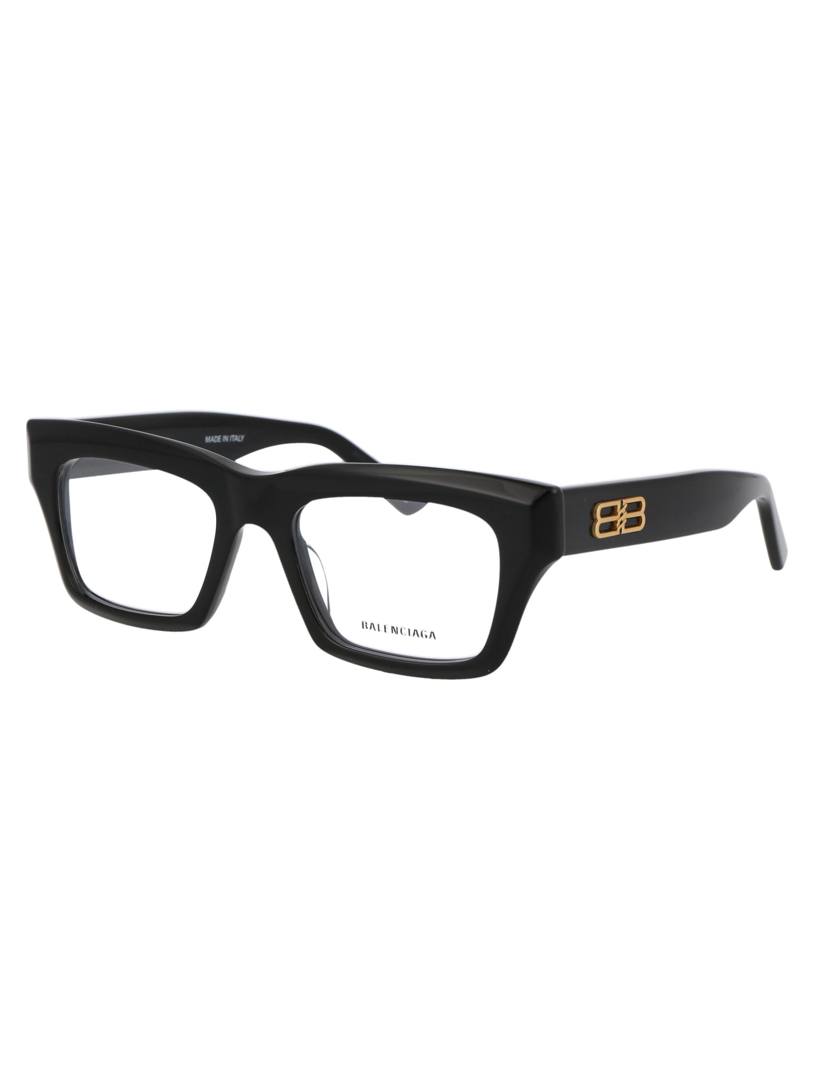 Balenciaga Black Acetate Optical Glasses In Black