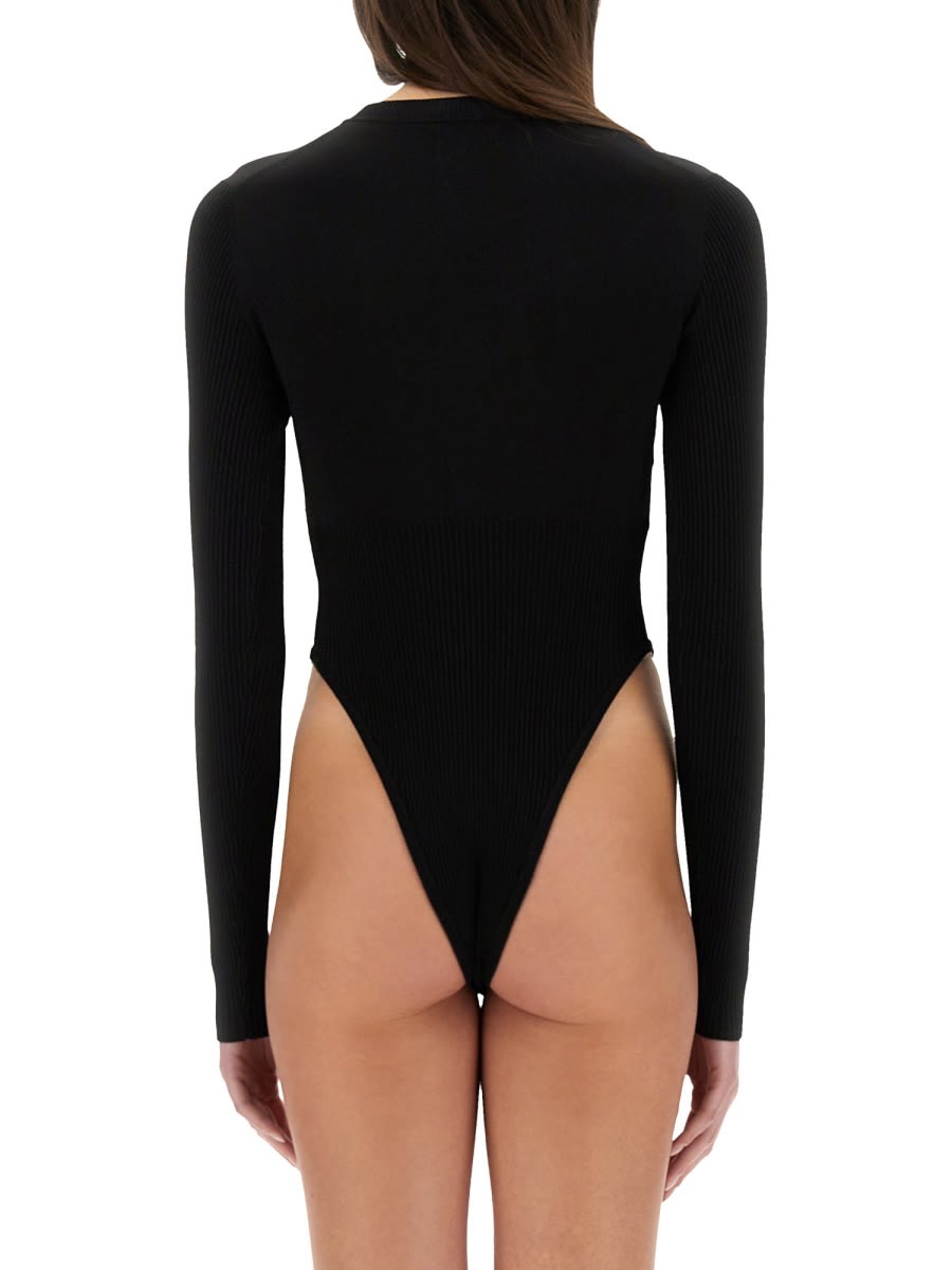 M05ch1n0 Jeans Body With Logo In Black