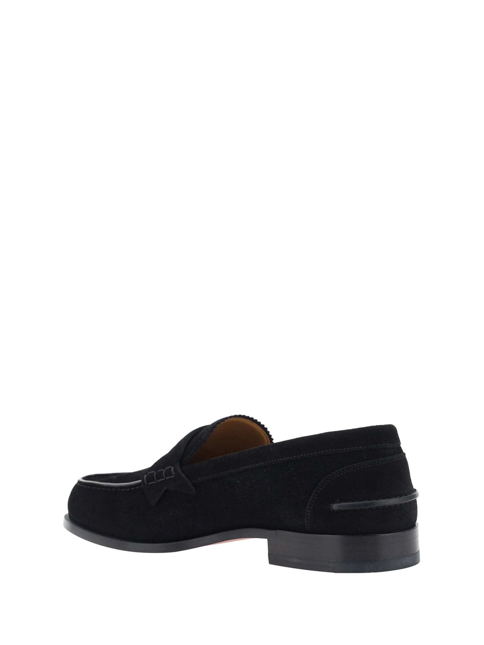 Shop Christian Louboutin Penny Loafers In Black