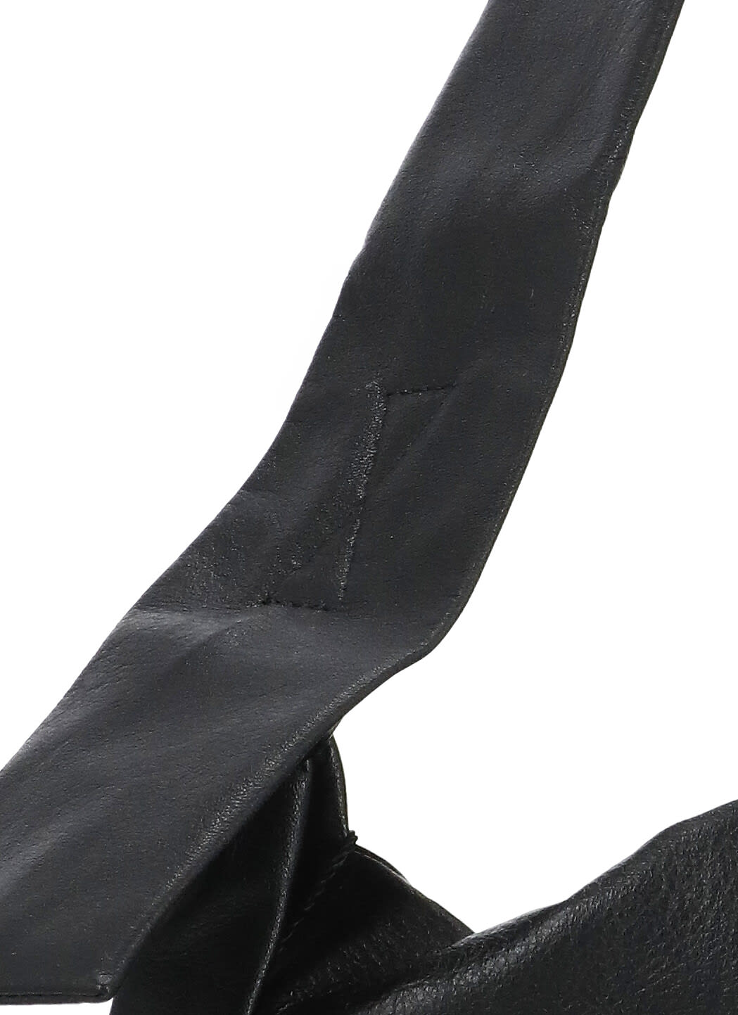 Shop Discord Yohji Yamamoto Leather Shoulder Bag In Black