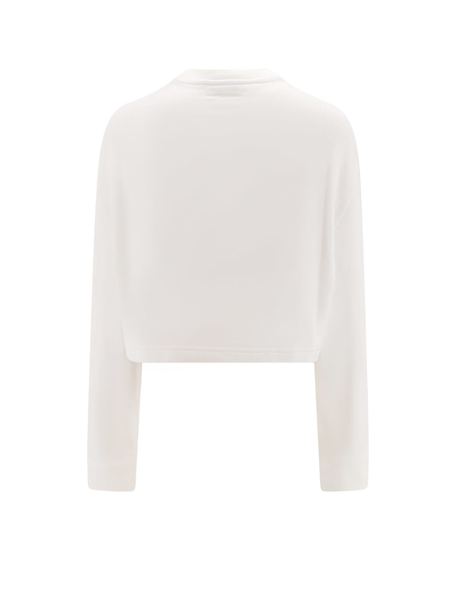 Shop Courrèges Sweatshirt In Heritage White