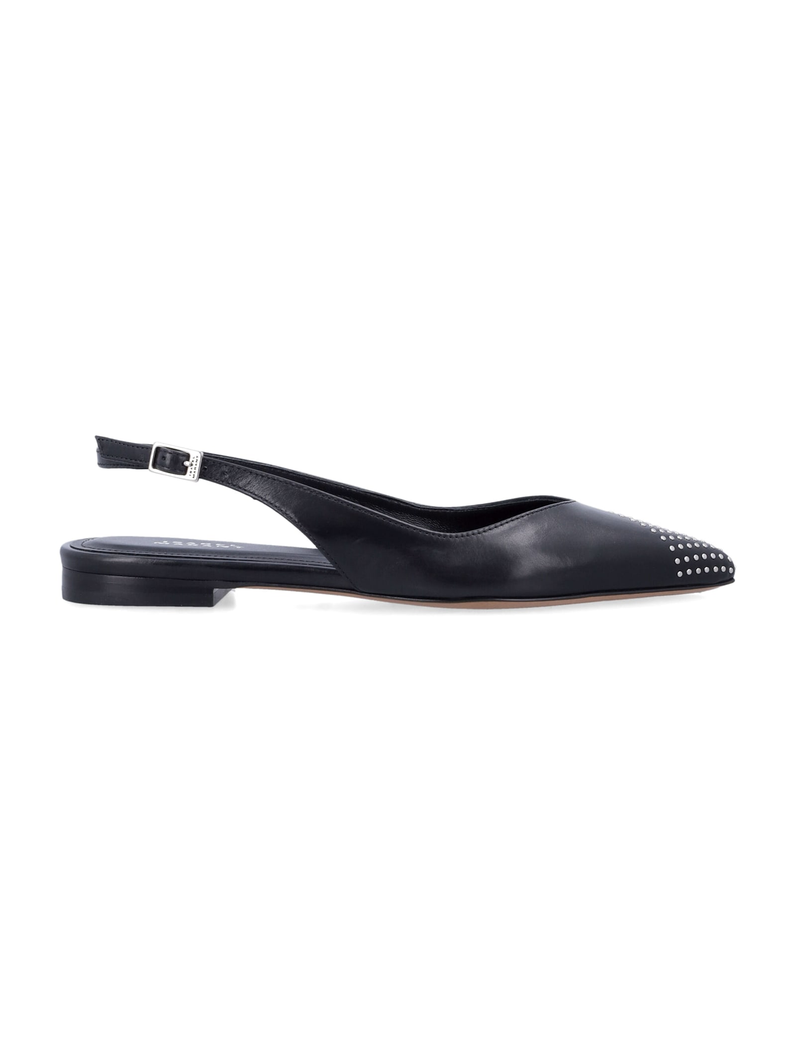 Isabel Marant Flat Sling Back Ballerina Shoes In Black