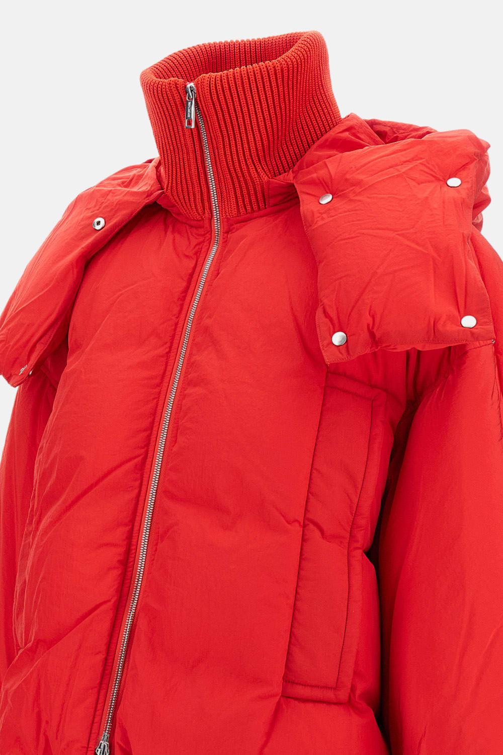Sportmax Anti-drip Short Down Jacket In Red