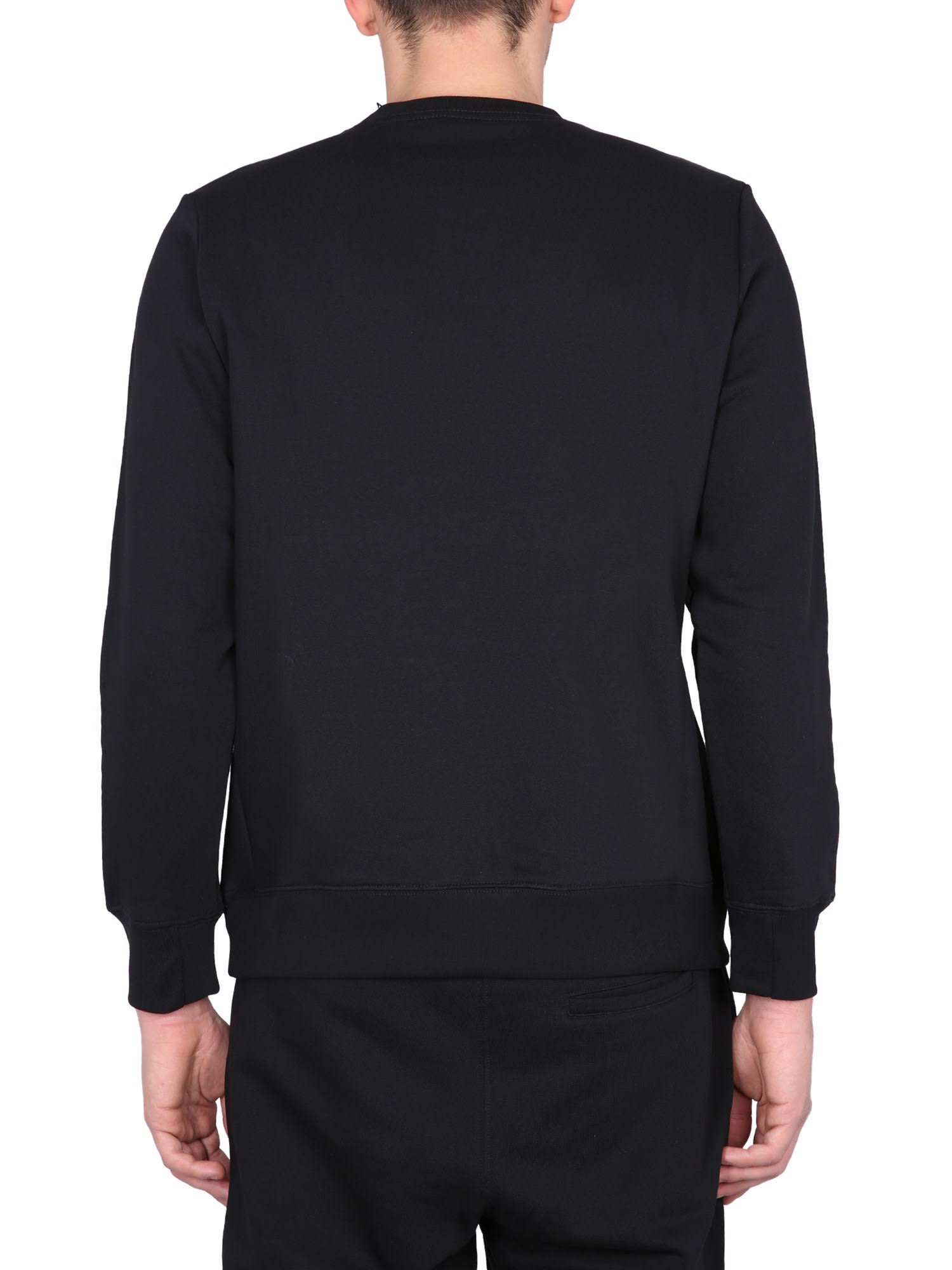 Shop Ps By Paul Smith Sweatshirt With Zebra Embroidery In Black