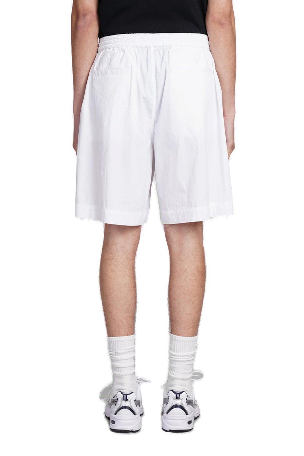 Shop Aspesi Knee-length Bermuda Shorts In Bianco