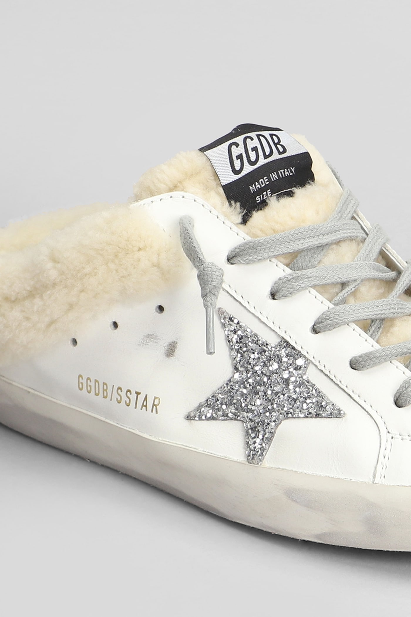 Shop Golden Goose Superstar Sneakers In White Leather