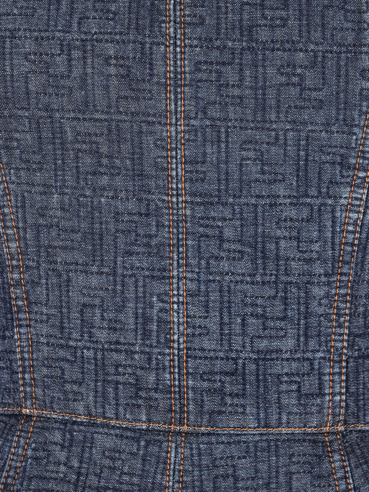 Fendi Mini Dress Ff In Blue