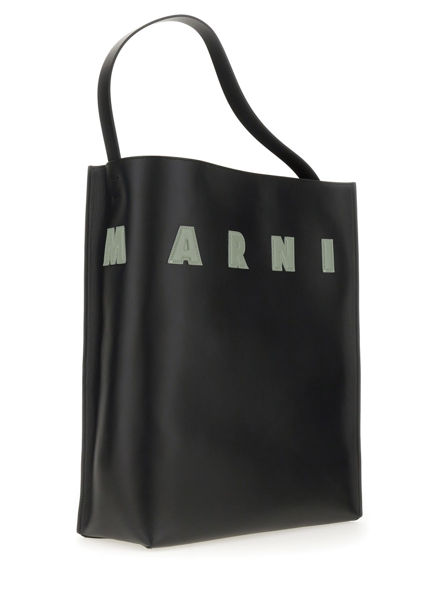 Shop Marni Hobo Bag Museum In Black