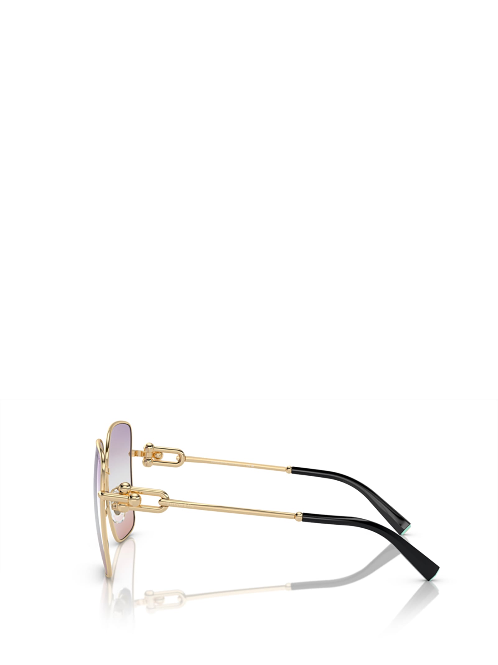 Shop Tiffany &amp; Co. Tf3094 Pale Gold Sunglasses