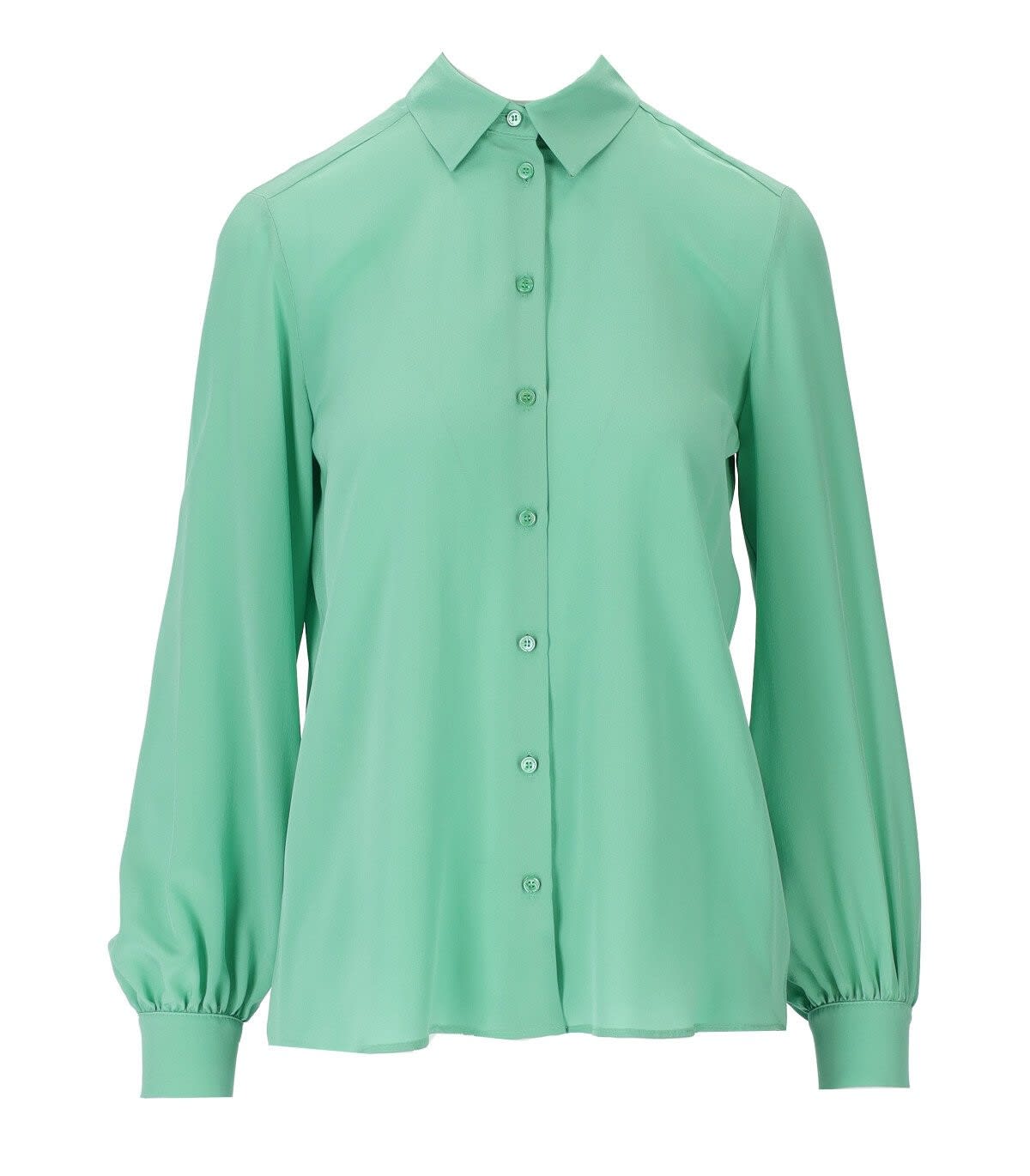 WEEKEND MAX MARA MAX MARA WEEKEND GEO GREEN SHIRT