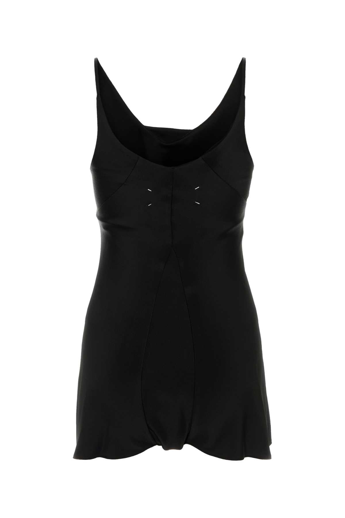 Shop Maison Margiela Black Satin Jumpsuit