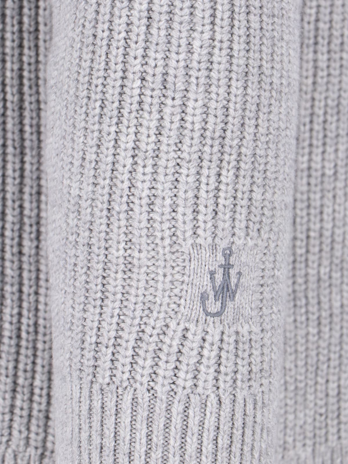 Shop Jw Anderson Logo Zip Sweater In Gray