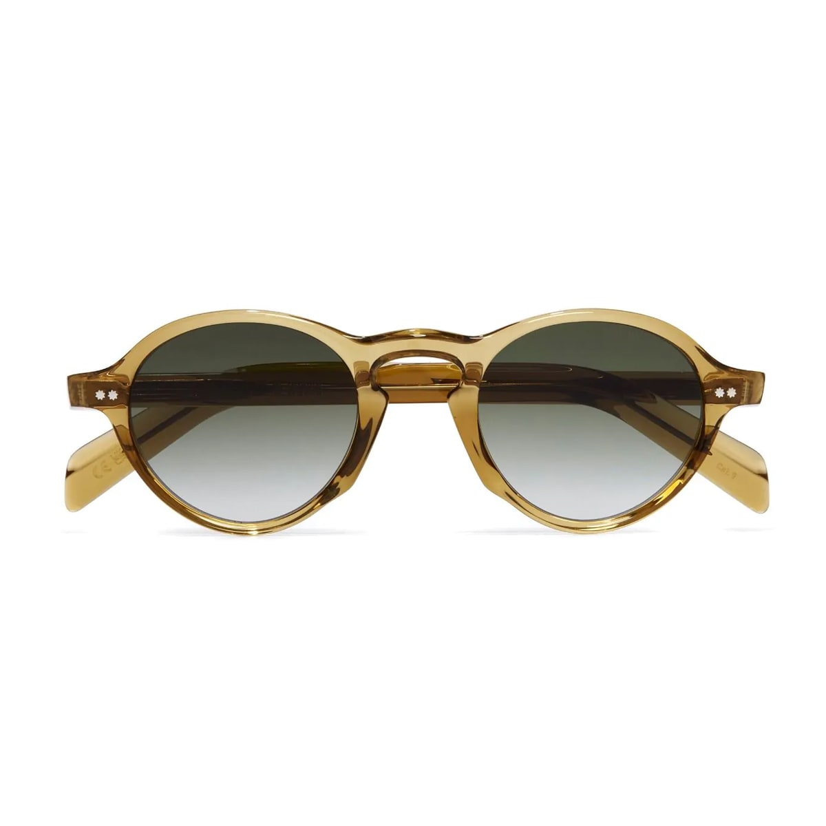 Shop Cutler And Gross Gr08 04 Crystal Tobacco Sunglasses In Verde