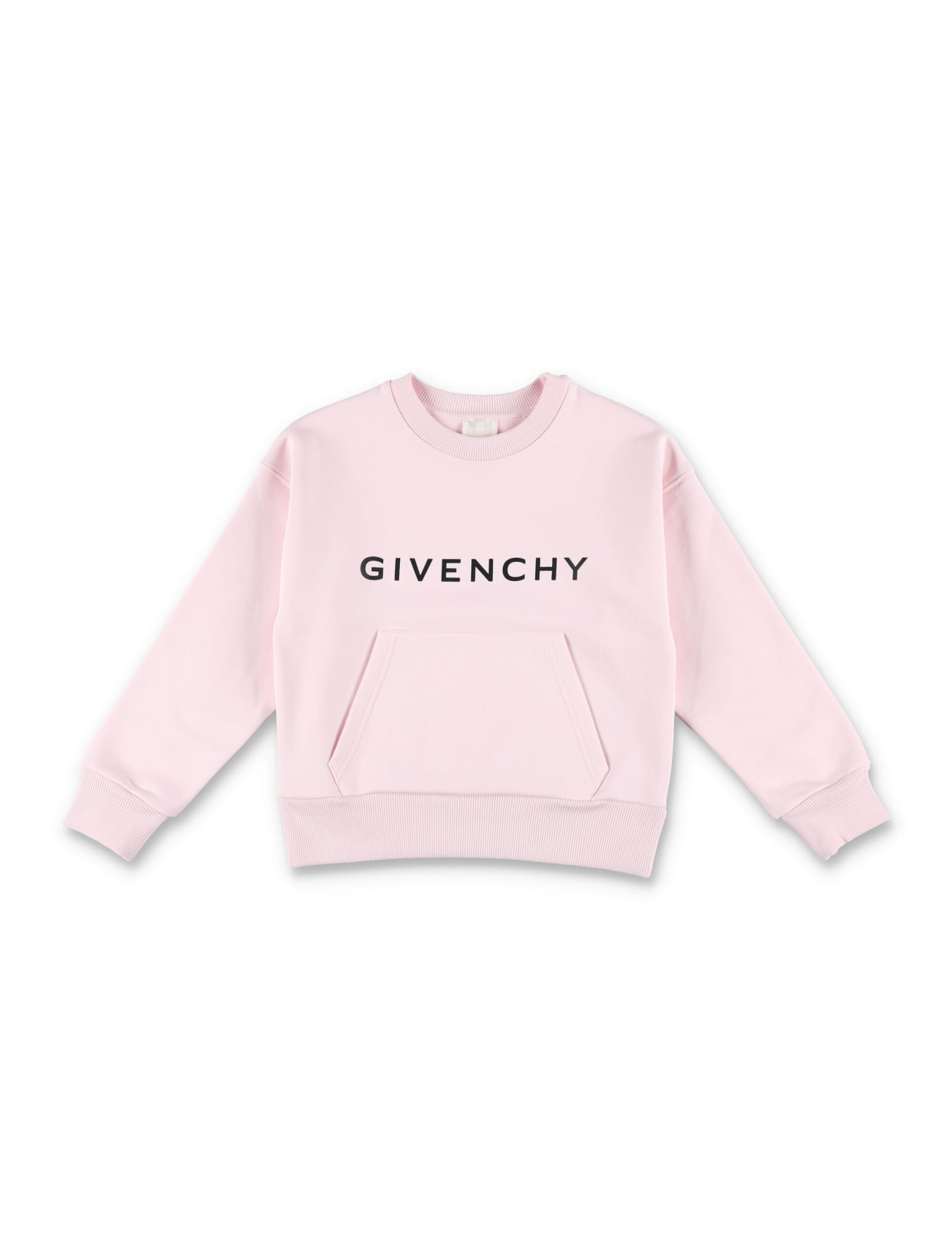 Shop Givenchy Kid - Fleece Basic Logo In Rose