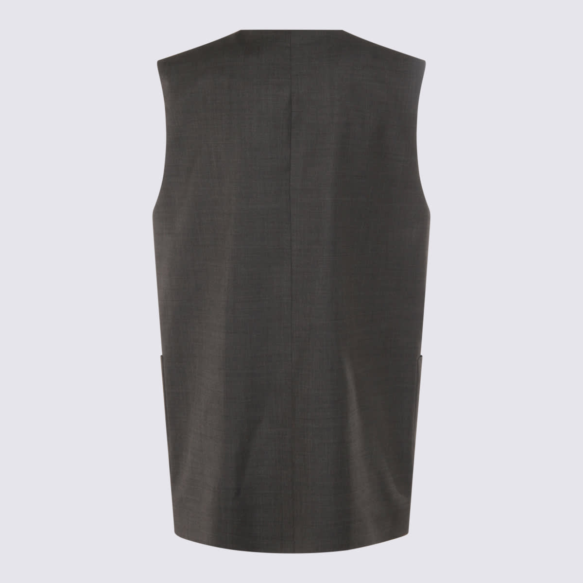 Nine In The Morning Grey Wool Blazer In Black
