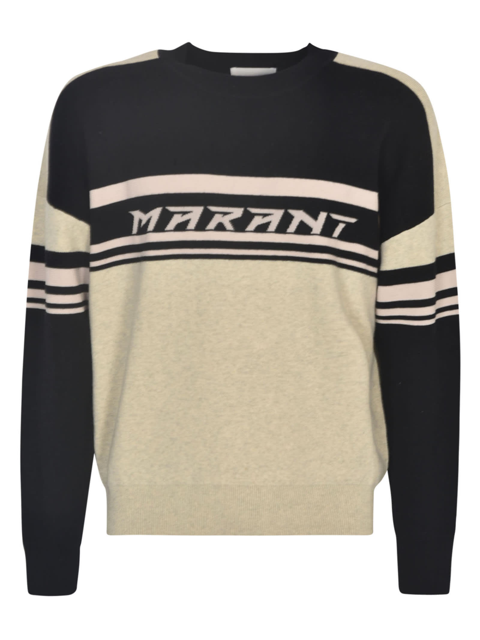 Shop Isabel Marant Logo Chest Sweater In Black