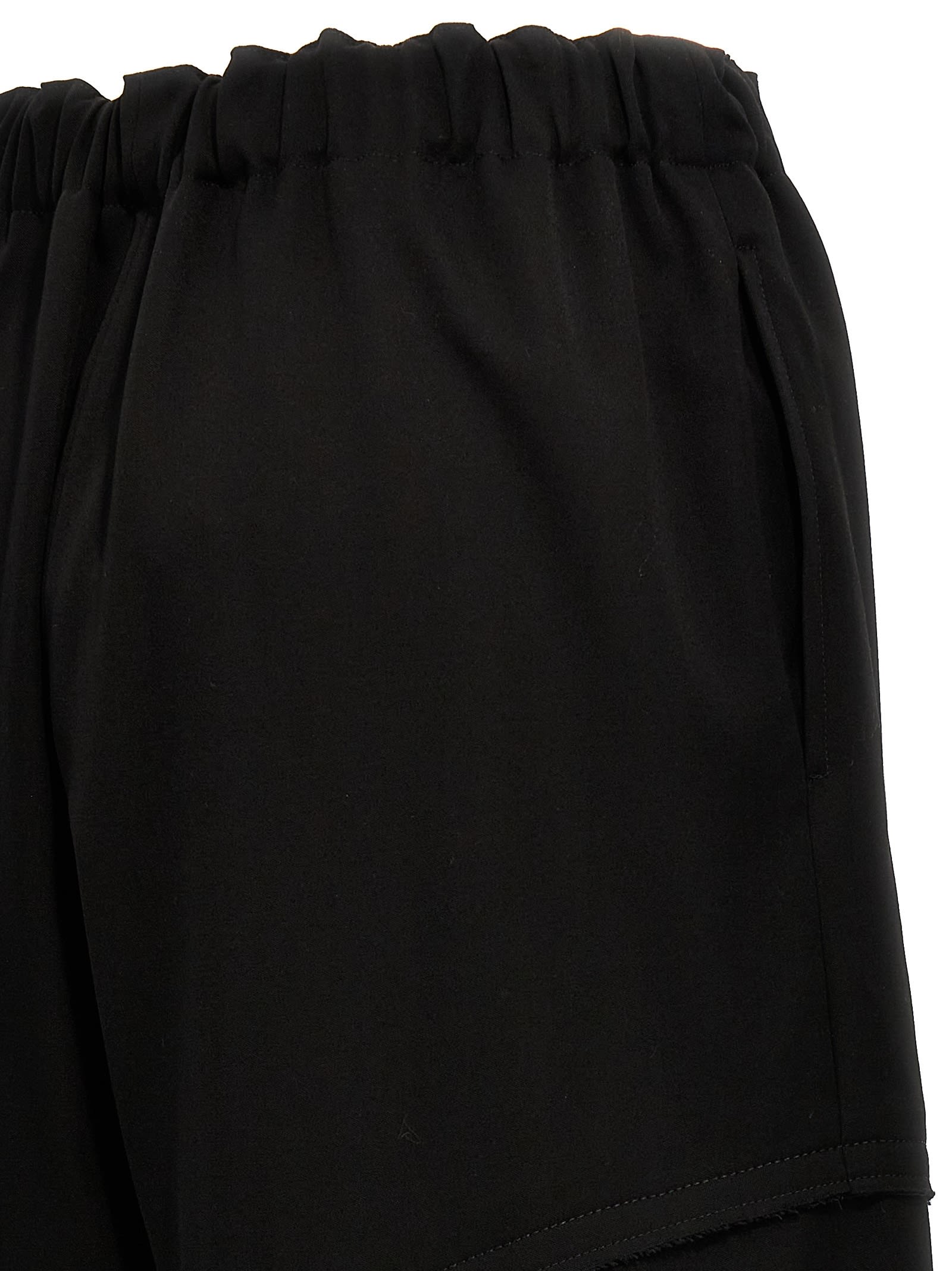 Shop Comme Des Garçons Cropped Pants In Black