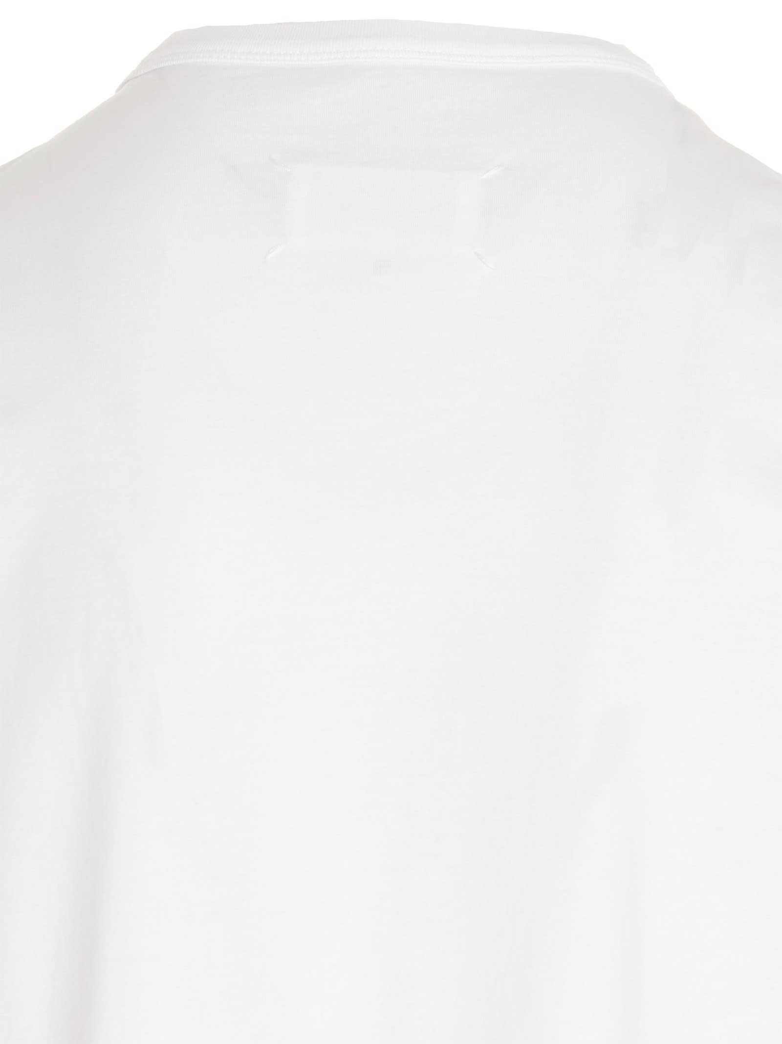 Shop Maison Margiela Paris T-shirt In White