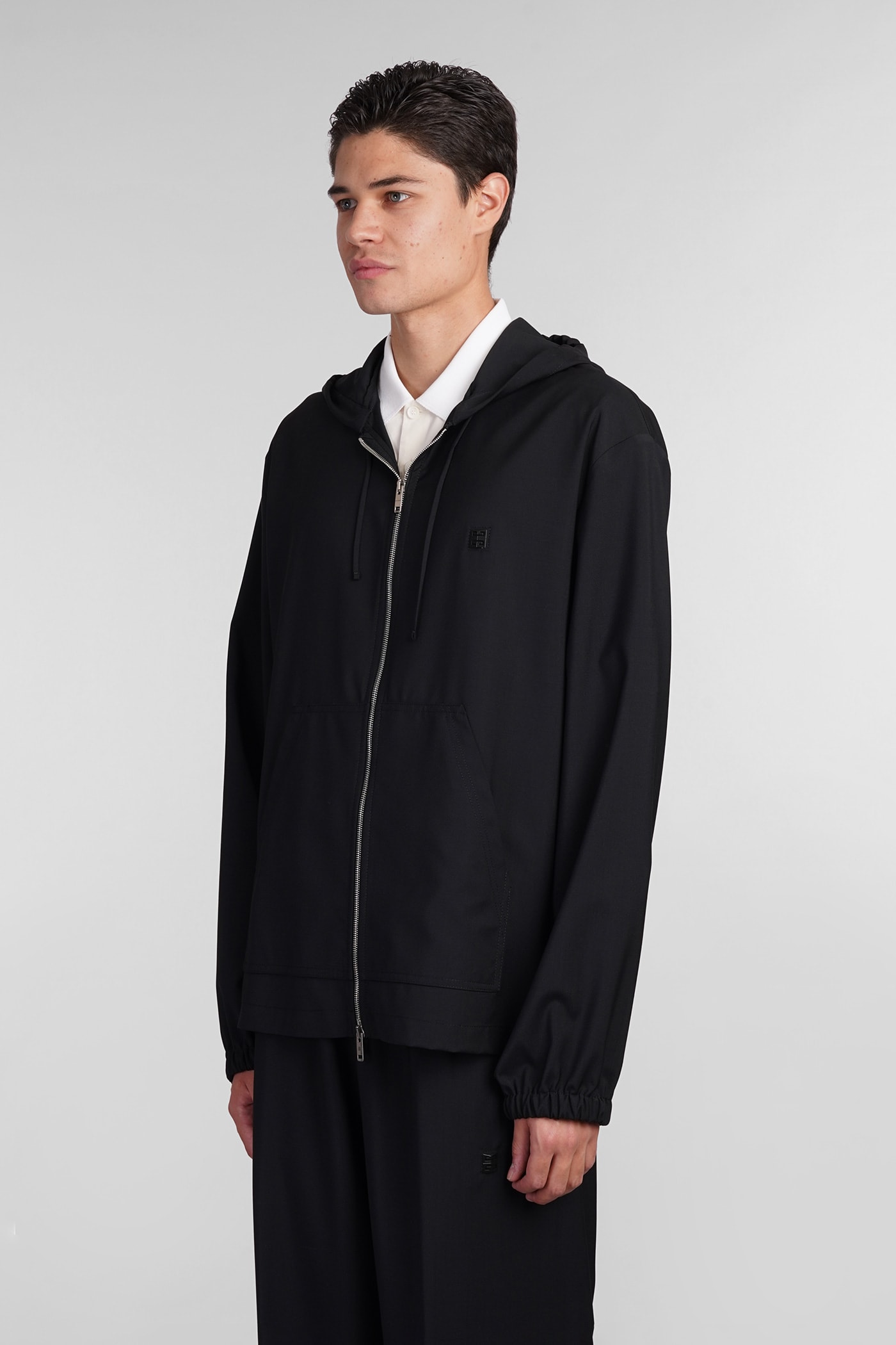 Shop Givenchy Casual Jacket In Black Wool